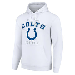 Indianapolis Colts Starter Unisex Logo Pullover Hoodie - White Hoodies