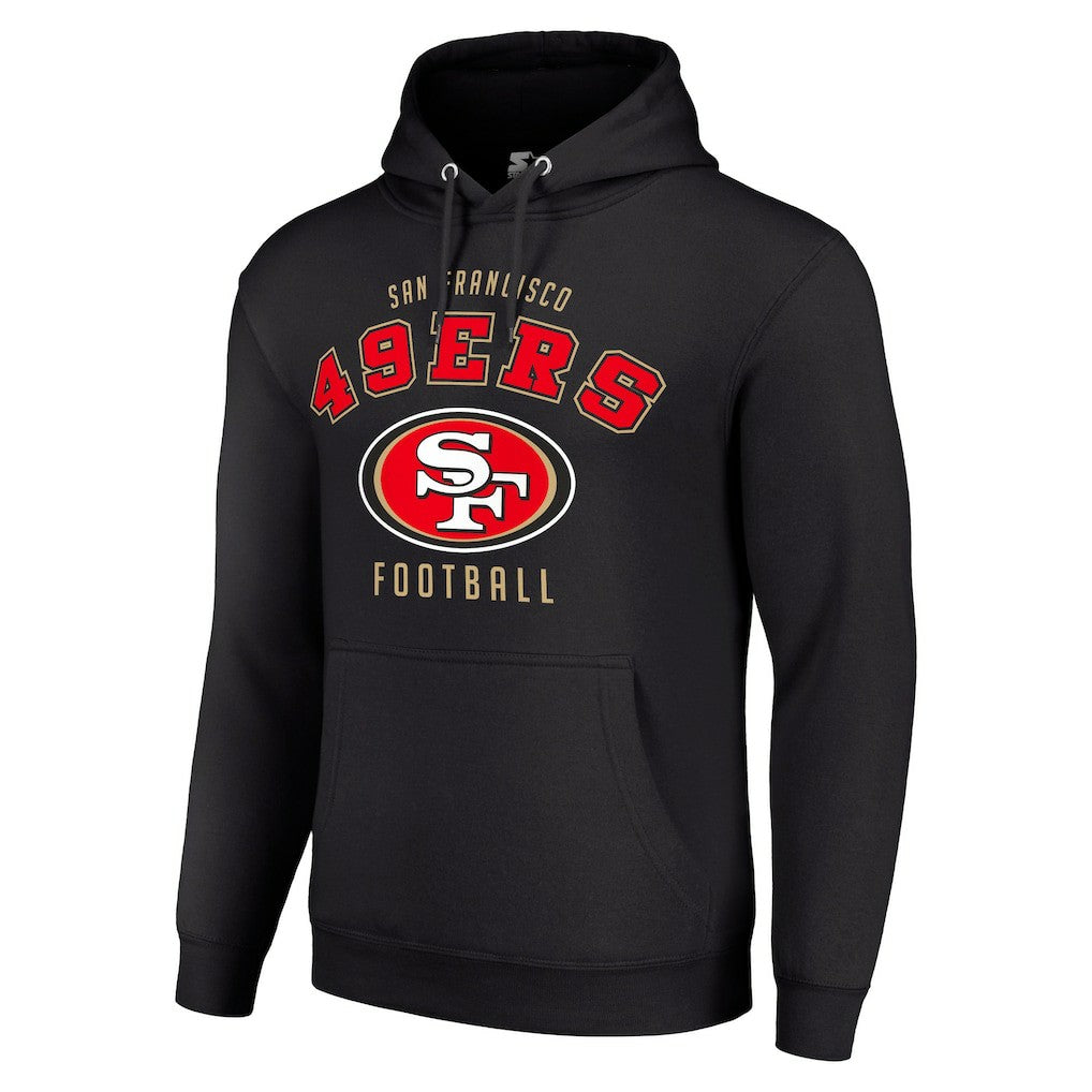 San Francisco 49ers Starter Unisex Logo Pullover Hoodie - Black Hoodies
