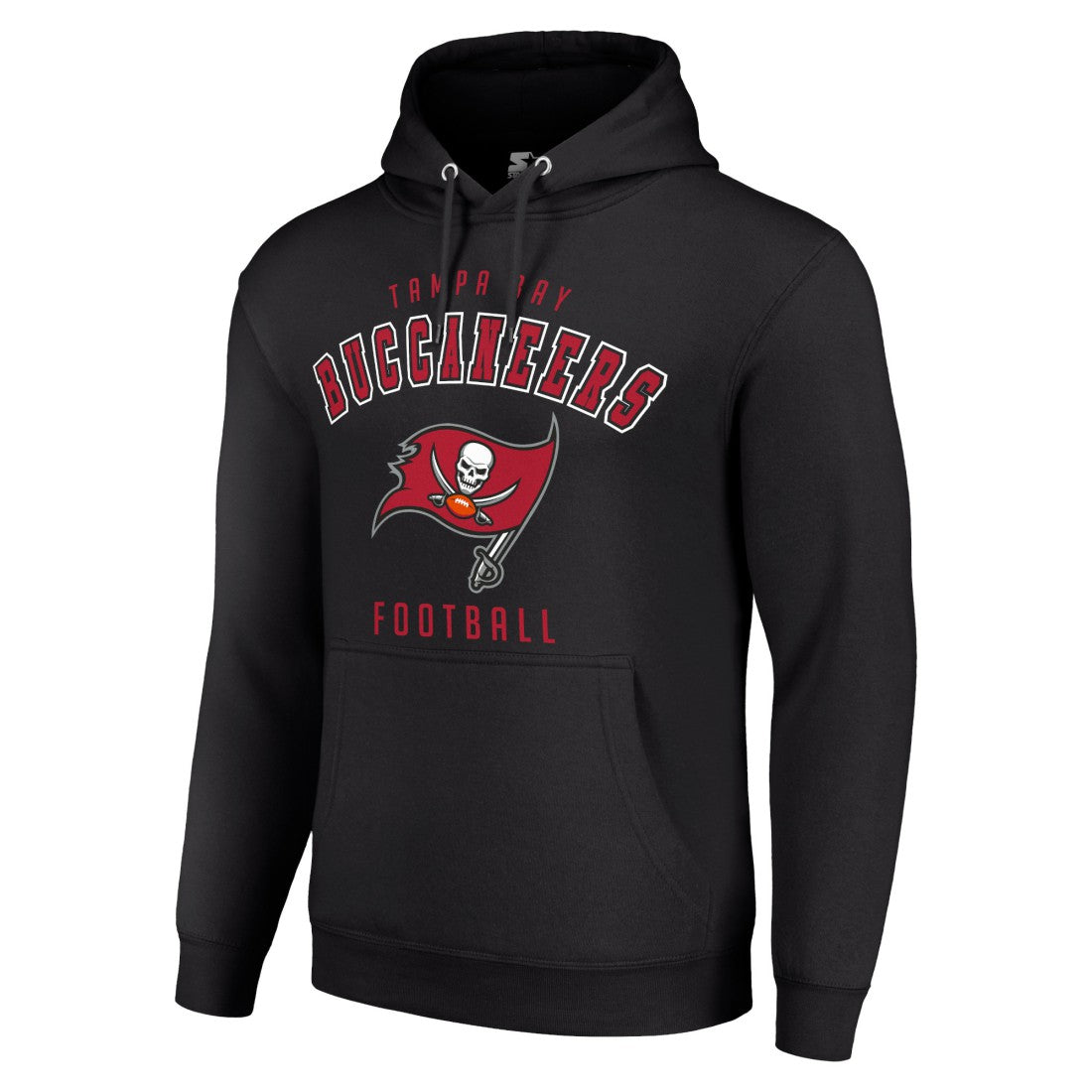 Tampa Bay Buccaneers Starter Unisex Logo Pullover Hoodie - Black Hoodies
