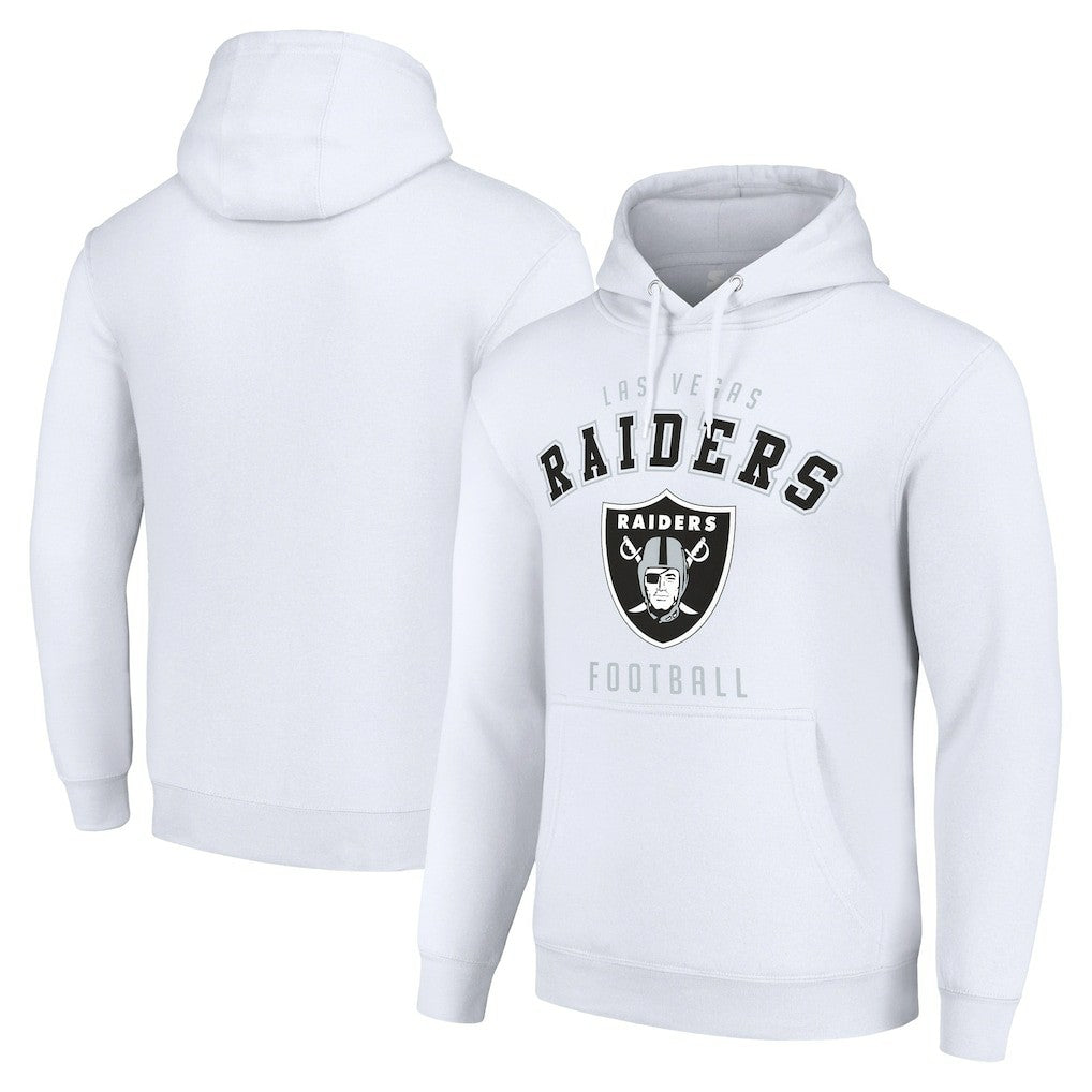 Las Vegas Raiders Starter Unisex Logo Pullover Hoodie - White Hoodies