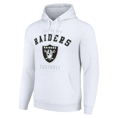 Las Vegas Raiders Starter Unisex Logo Pullover Hoodie - White Hoodies