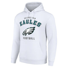Philadelphia Eagles Starter Unisex Logo Pullover Hoodie - White Hoodies