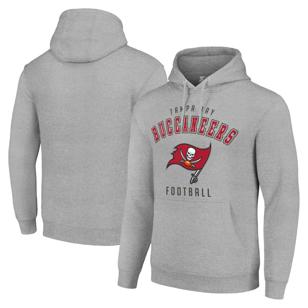 Tampa Bay Buccaneers Starter Unisex Logo Pullover Hoodie - Heather Gray Hoodies