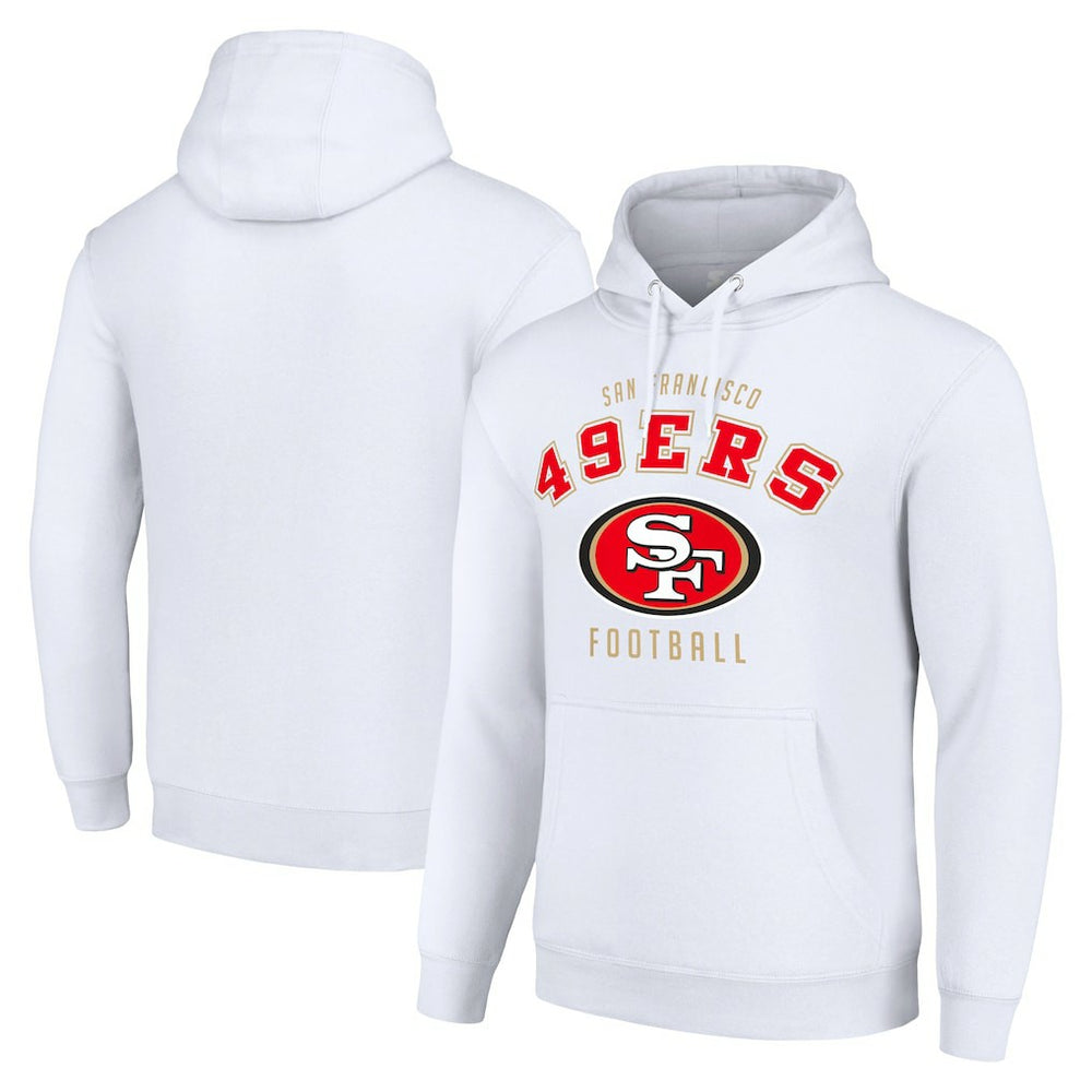 San Francisco 49ers Starter Unisex Logo Pullover Hoodie - White Hoodies