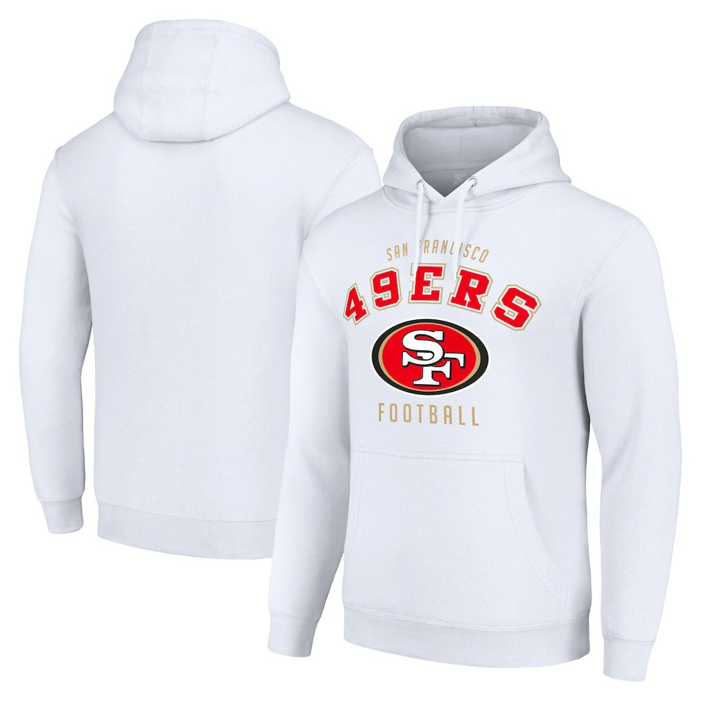 San Francisco 49ers Starter Unisex Logo Pullover Hoodie - White Hoodies