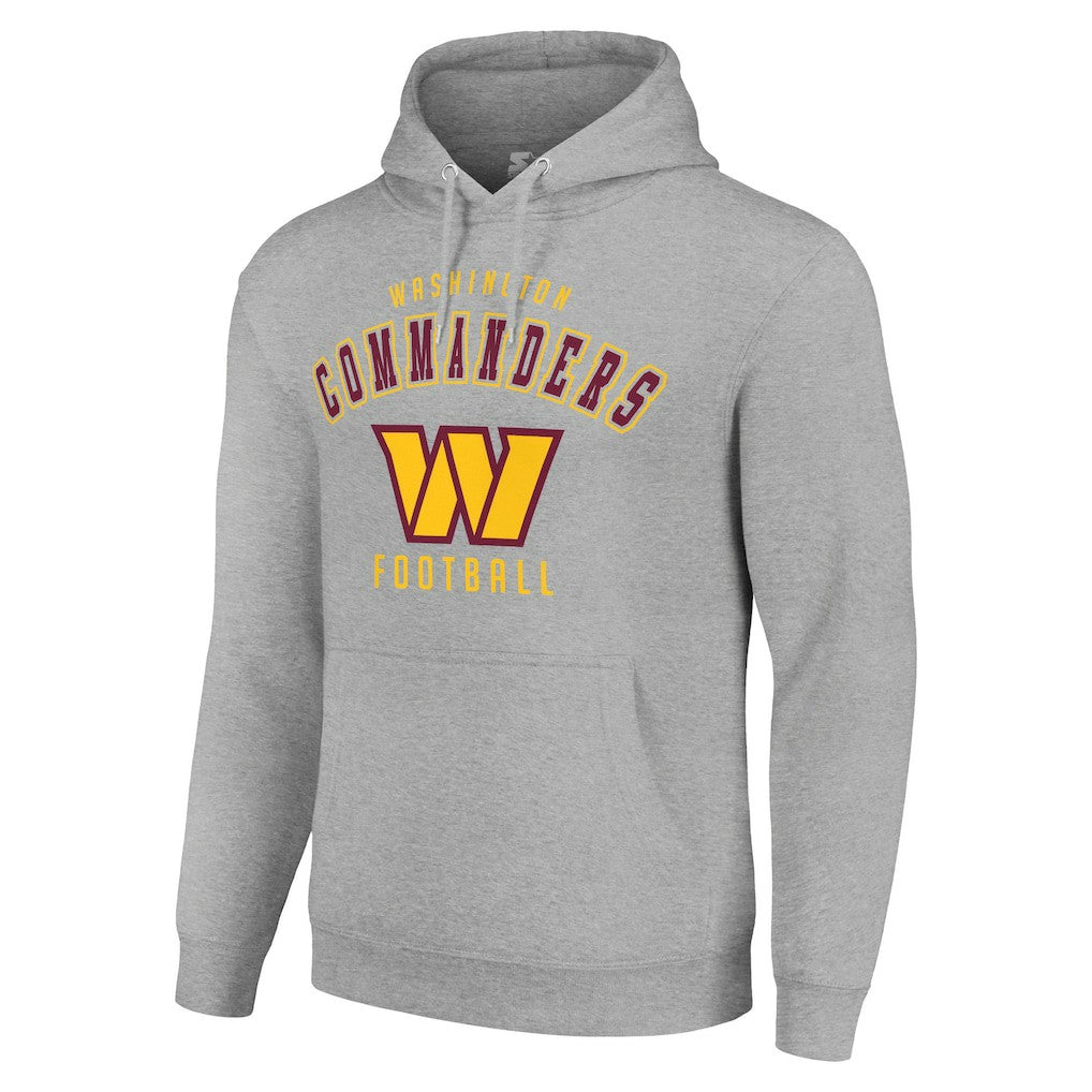 Washington Commanders Starter Unisex Logo Pullover Hoodie - Heather Gray Hoodies