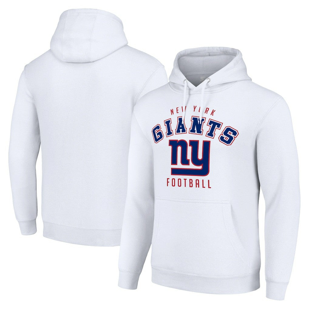 New York Giants Starter Unisex Logo Pullover Hoodie - White Hoodies