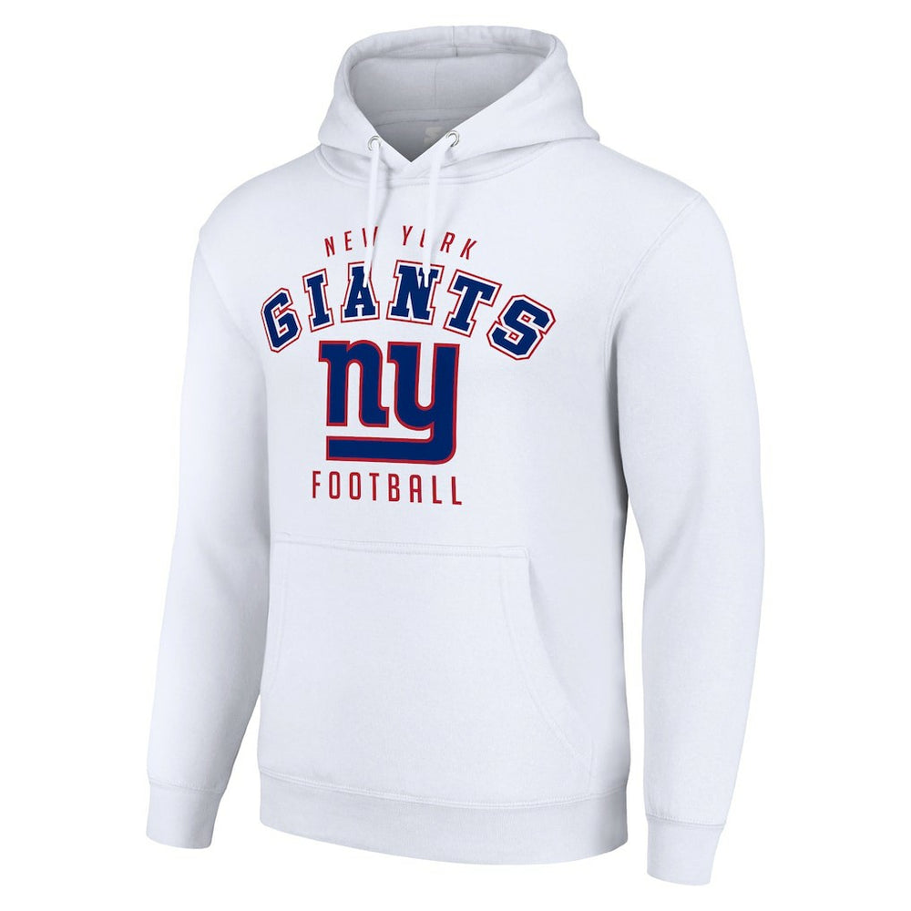 New York Giants Starter Unisex Logo Pullover Hoodie - White Hoodies
