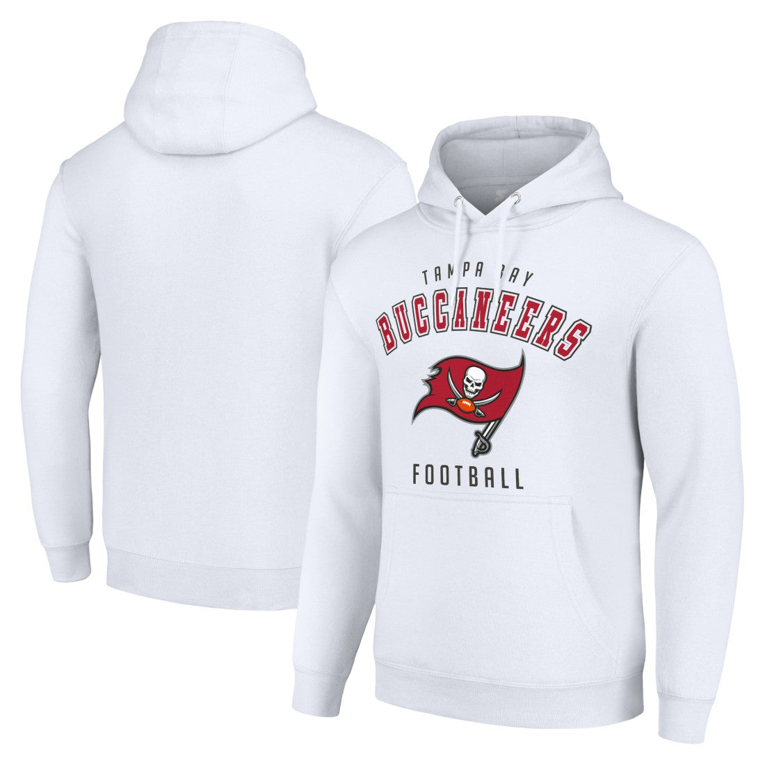 Tampa Bay Buccaneers Starter Unisex Logo Pullover Hoodie - White Hoodies
