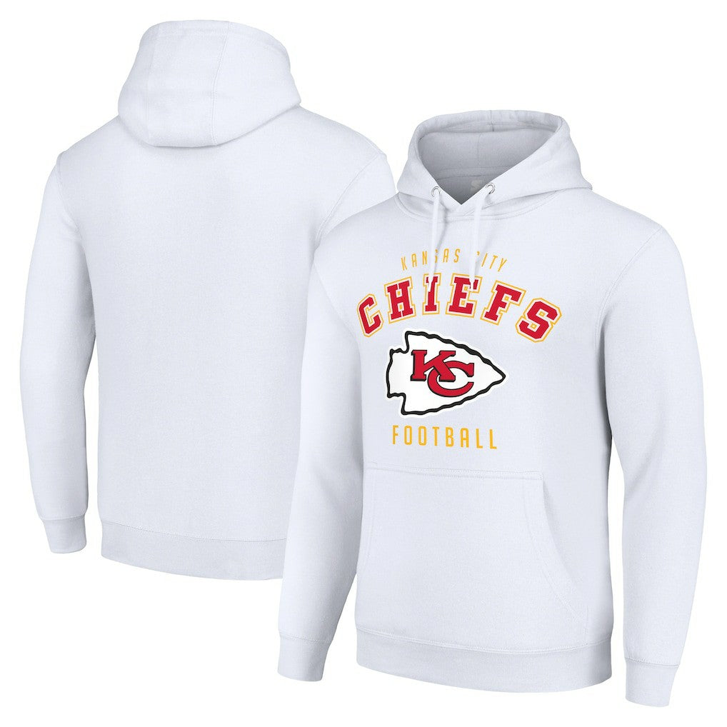 Kansas City Chiefs Starter Unisex Logo Pullover Hoodie - White Hoodies