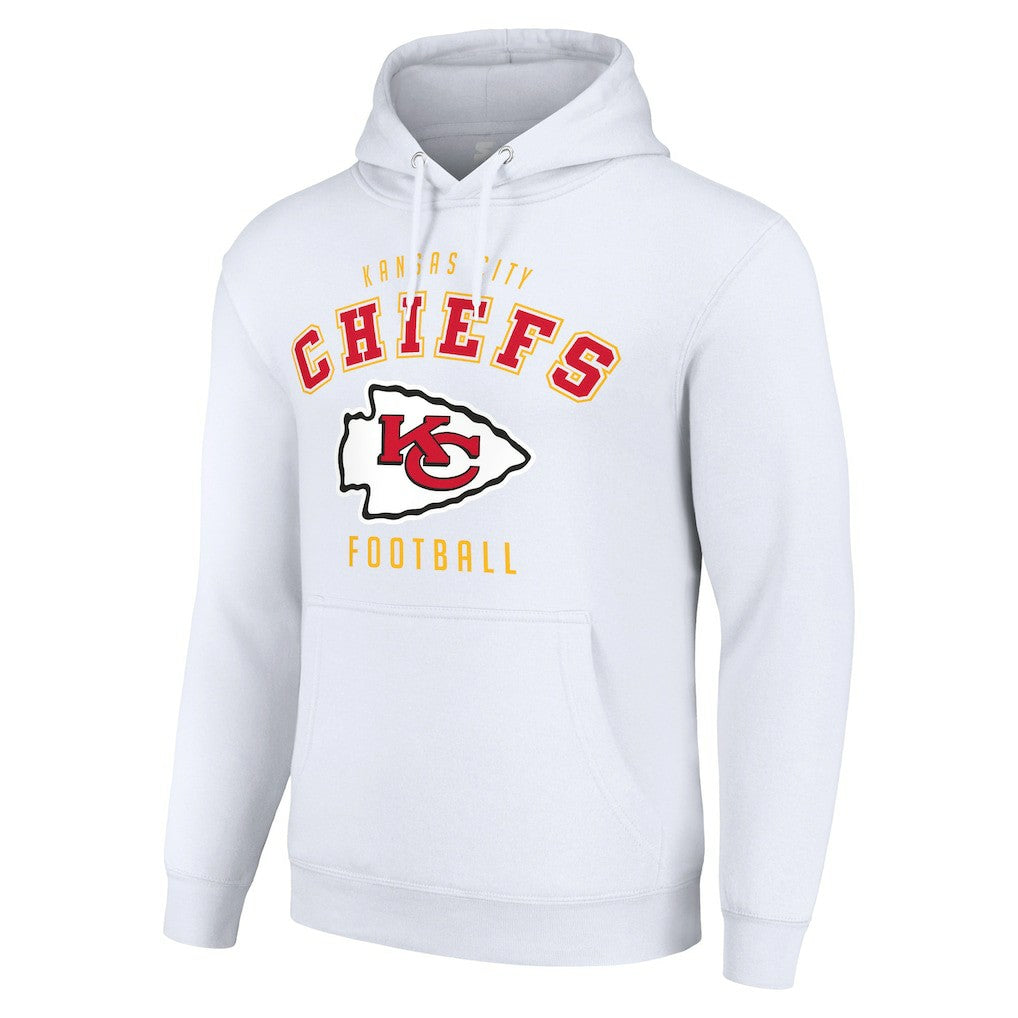 Kansas City Chiefs Starter Unisex Logo Pullover Hoodie - White Hoodies