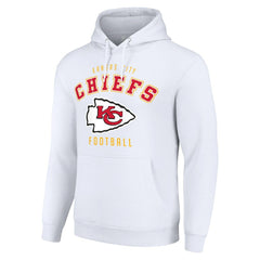 Kansas City Chiefs Starter Unisex Logo Pullover Hoodie - White Hoodies
