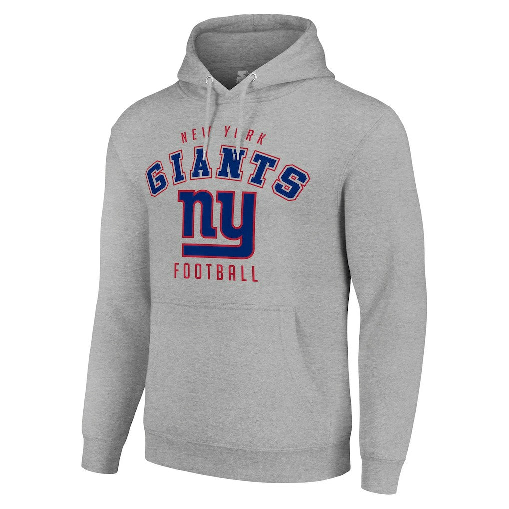 New York Giants Starter Unisex Logo Pullover Hoodie - Heather Gray Hoodies