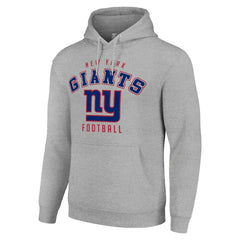 New York Giants Starter Unisex Logo Pullover Hoodie - Heather Gray Hoodies