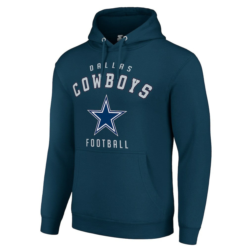Dallas Cowboys Starter Unisex Logo Pullover Hoodie - Navy Hoodies