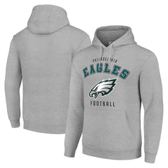 Philadelphia Eagles Starter Unisex Logo Pullover Hoodie - Heather Gray Hoodies