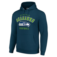 Seattle Seahawks Starter Unisex Logo Pullover Hoodie - College Navy Hoodies