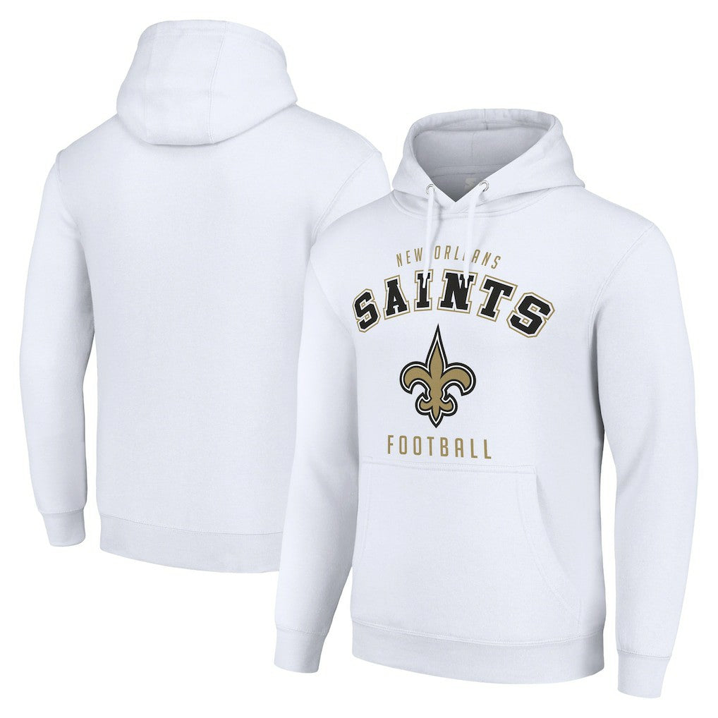 New Orleans Saints Starter Unisex Logo Pullover Hoodie - White Hoodies