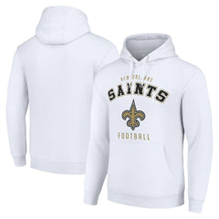 New Orleans Saints Starter Unisex Logo Pullover Hoodie - White Hoodies