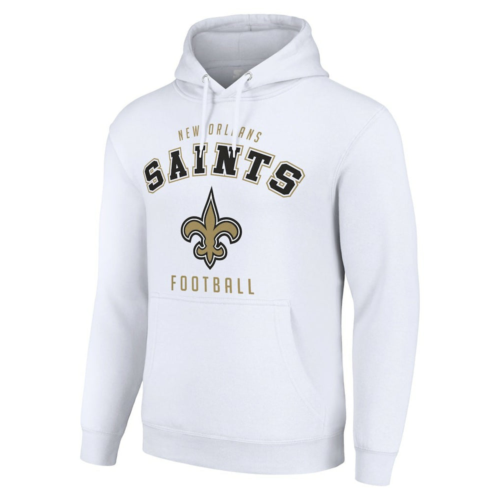 New Orleans Saints Starter Unisex Logo Pullover Hoodie - White Hoodies