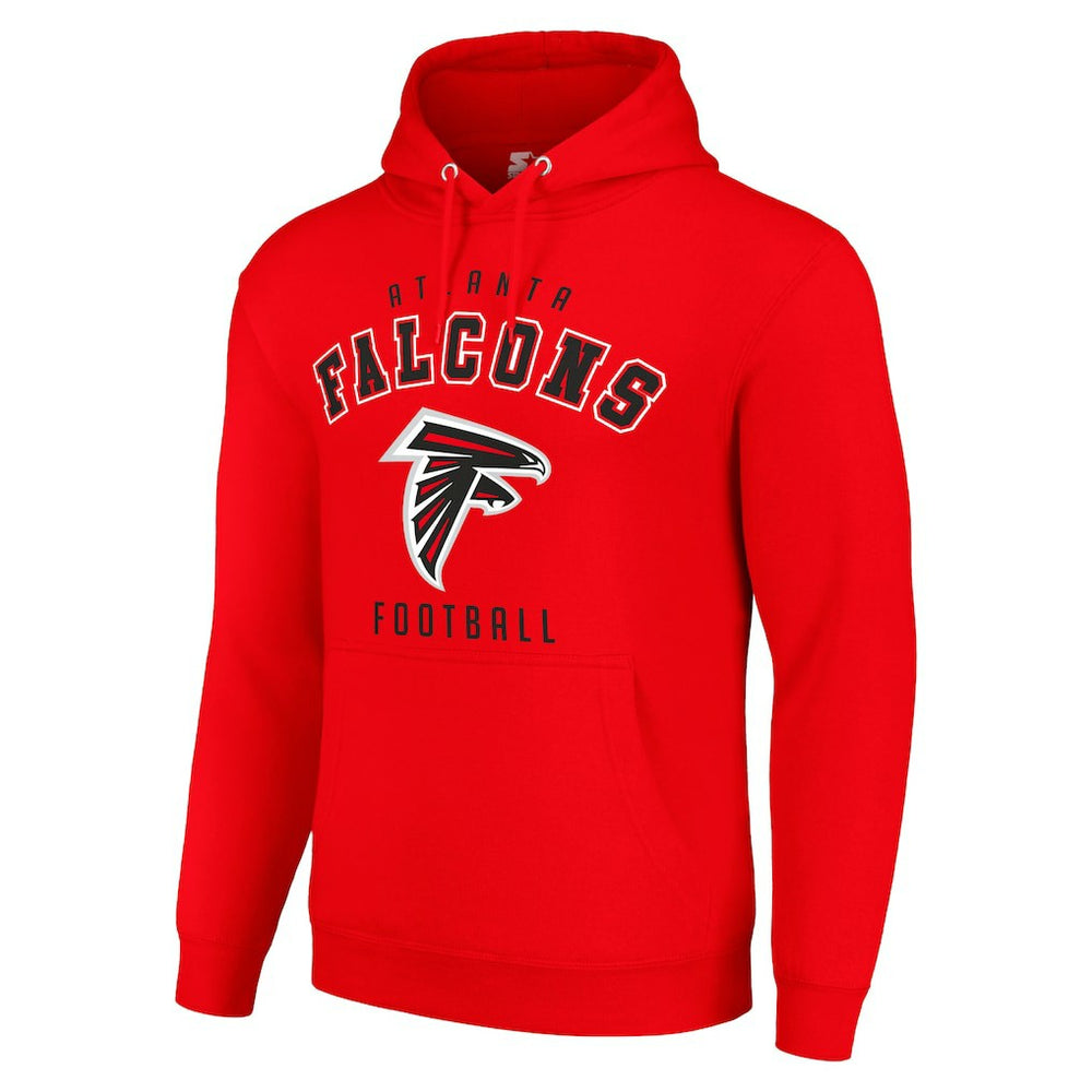 Atlanta Falcons Starter Unisex Logo Pullover Hoodie - Red Hoodies