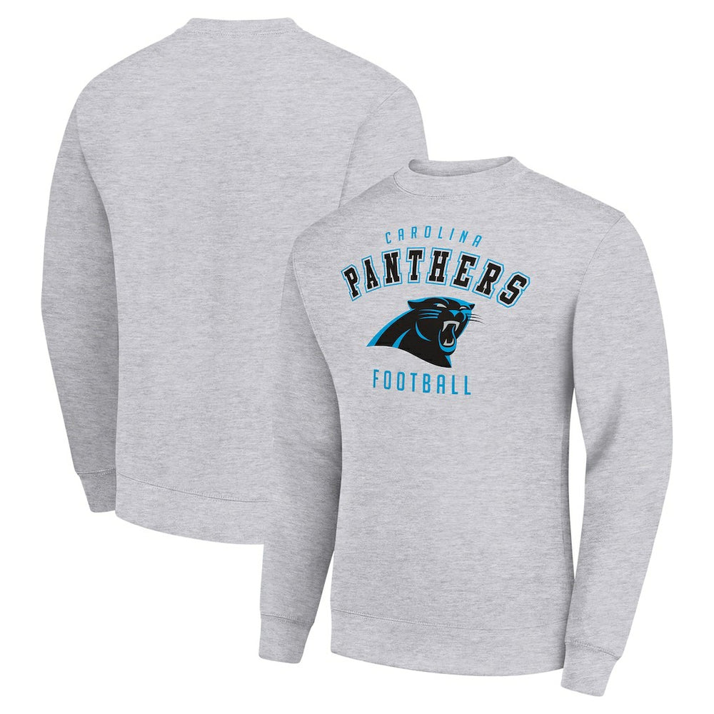 Carolina Panthers Starter Team Logo Pullover Sweatshirt - Heather Gray Pullover