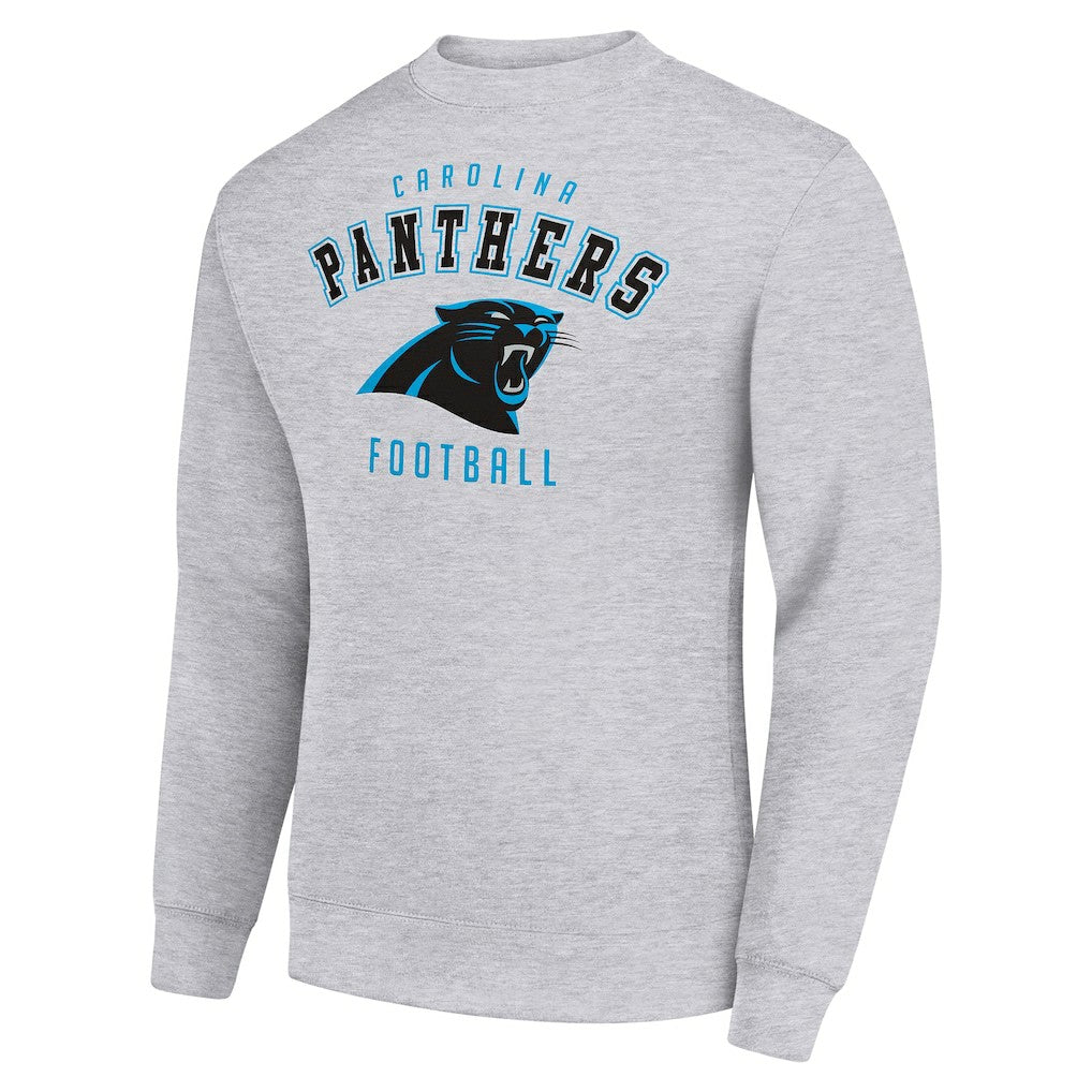 Carolina Panthers Starter Team Logo Pullover Sweatshirt - Heather Gray Pullover