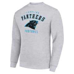 Carolina Panthers Starter Team Logo Pullover Sweatshirt - Heather Gray Pullover
