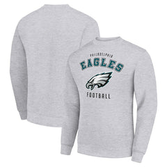 Philadelphia Eagles Starter Team Logo Pullover Sweatshirt - Heather Gray Pullover