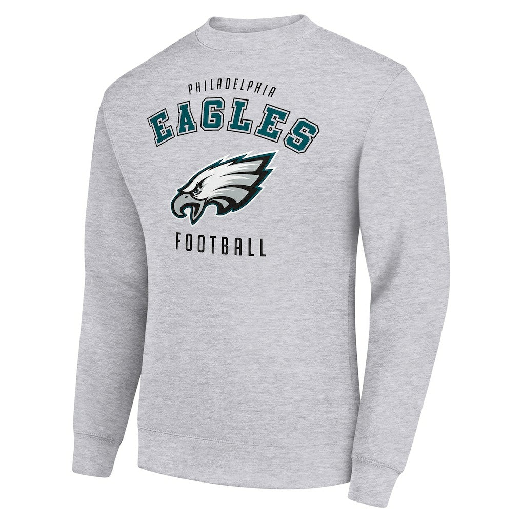 Philadelphia Eagles Starter Team Logo Pullover Sweatshirt - Heather Gray Pullover