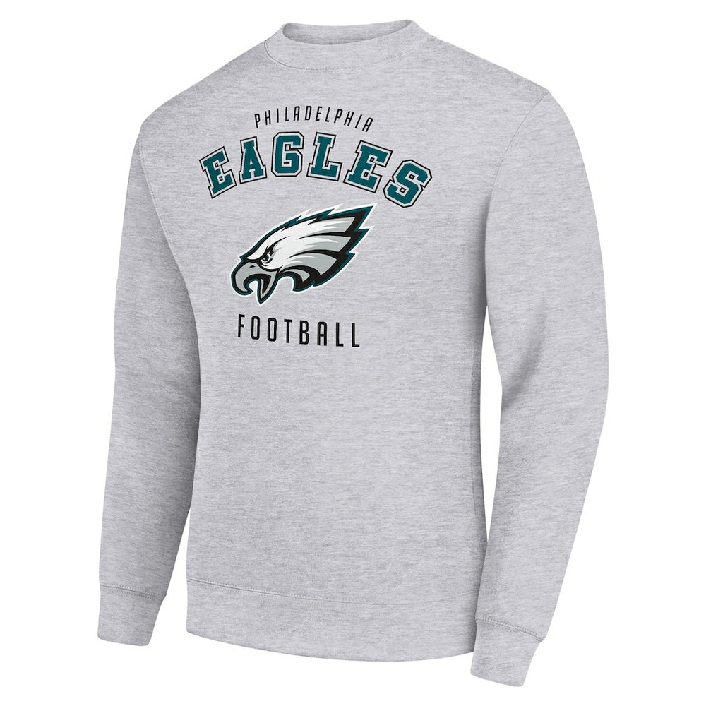 Philadelphia Eagles Starter Team Logo Pullover Sweatshirt - Heather Gray Pullover