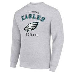 Philadelphia Eagles Starter Team Logo Pullover Sweatshirt - Heather Gray Pullover