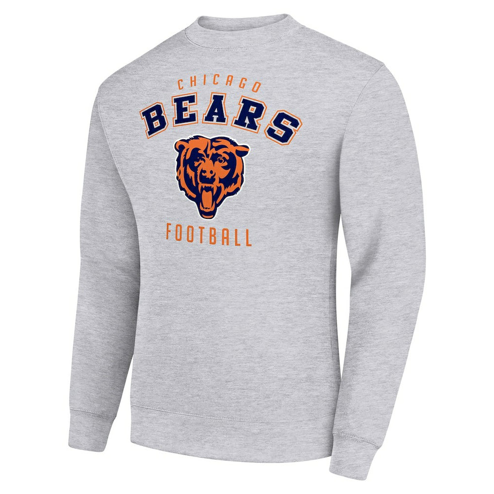 Chicago Bears Starter Team Logo Pullover Sweatshirt - Heather Gray Pullover