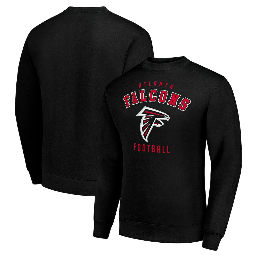 Atlanta Falcons Starter Team Logo Pullover Sweatshirt - Black Pullover