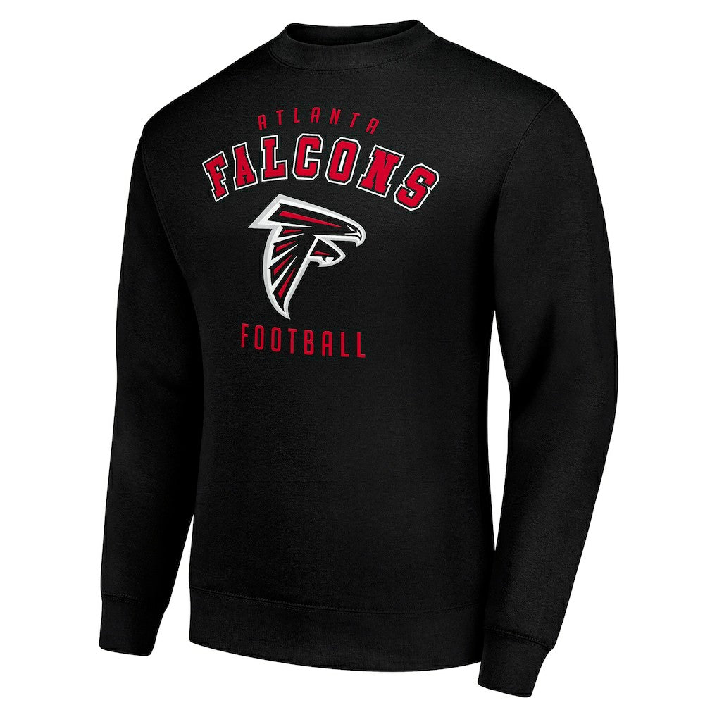 Atlanta Falcons Starter Team Logo Pullover Sweatshirt - Black Pullover