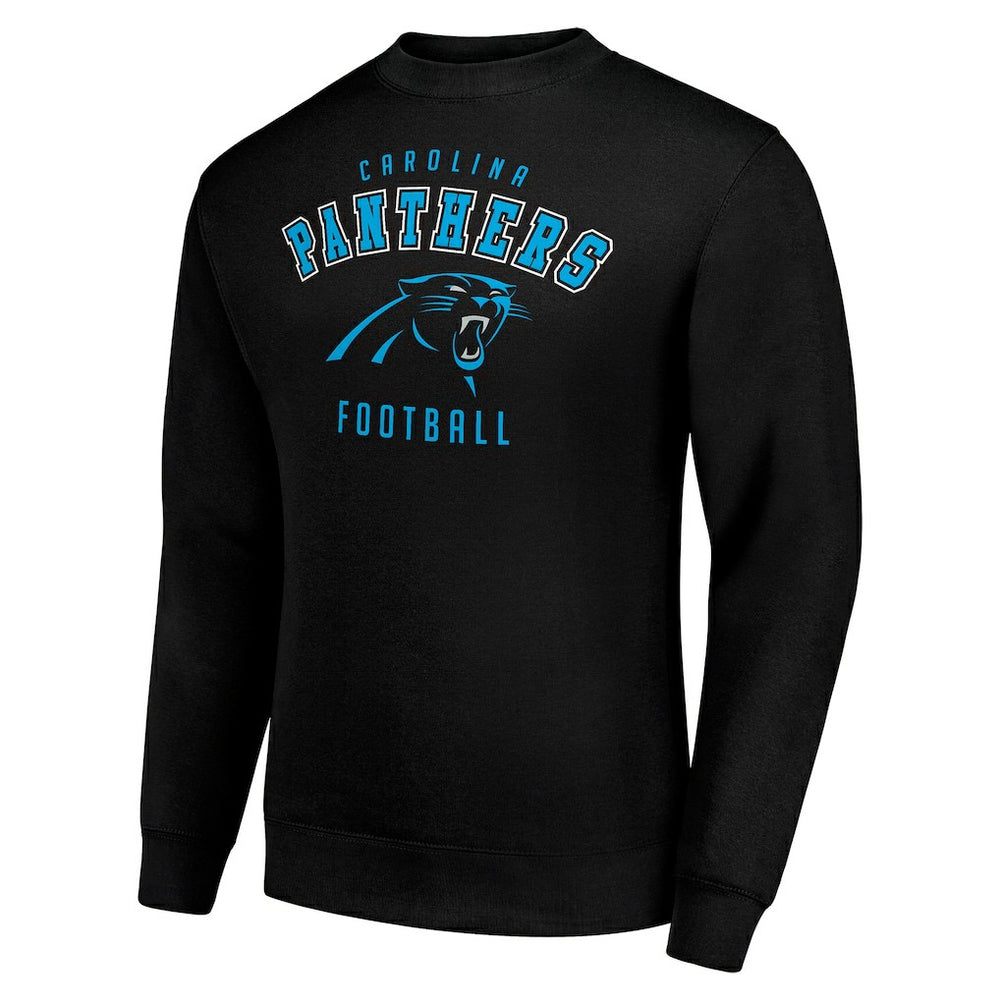Carolina Panthers Starter Team Logo Pullover Sweatshirt - Black Pullover