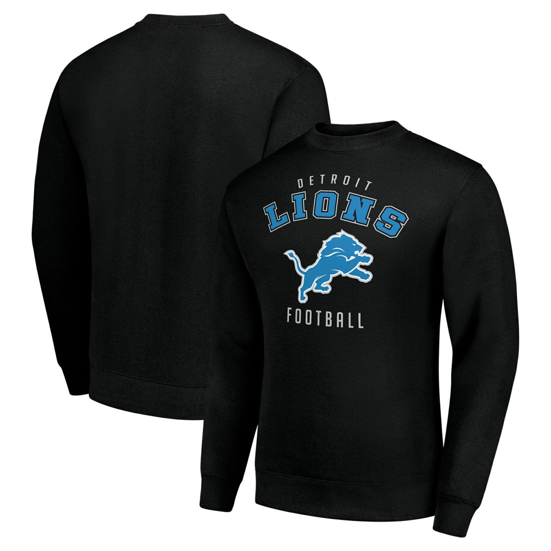 Detroit Lions Starter Team Logo Pullover Sweatshirt - Black Pullover