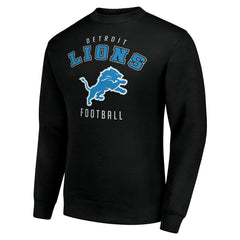Detroit Lions Starter Team Logo Pullover Sweatshirt - Black Pullover