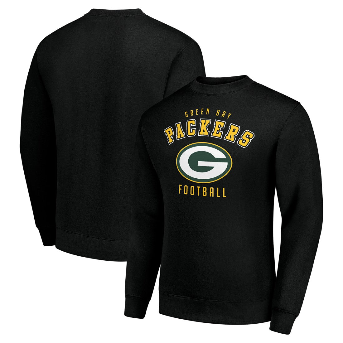 Green Bay Packers Starter Team Logo Pullover Sweatshirt - Black Pullover