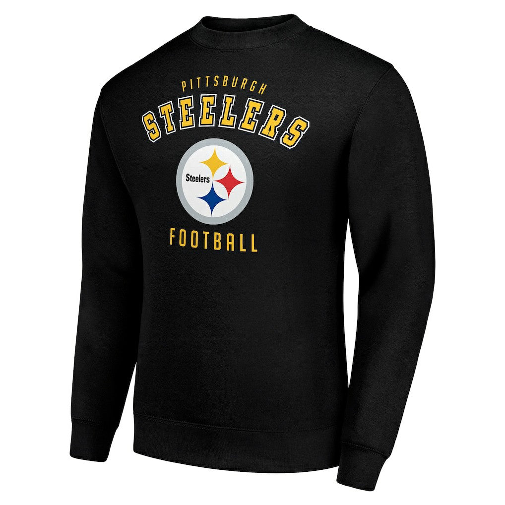 Pittsburgh Steelers Starter Team Logo Pullover Sweatshirt - Black Pullover