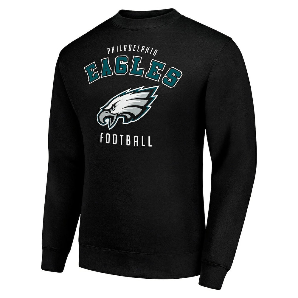 Philadelphia Eagles Starter Team Logo Pullover Sweatshirt - Black Pullover