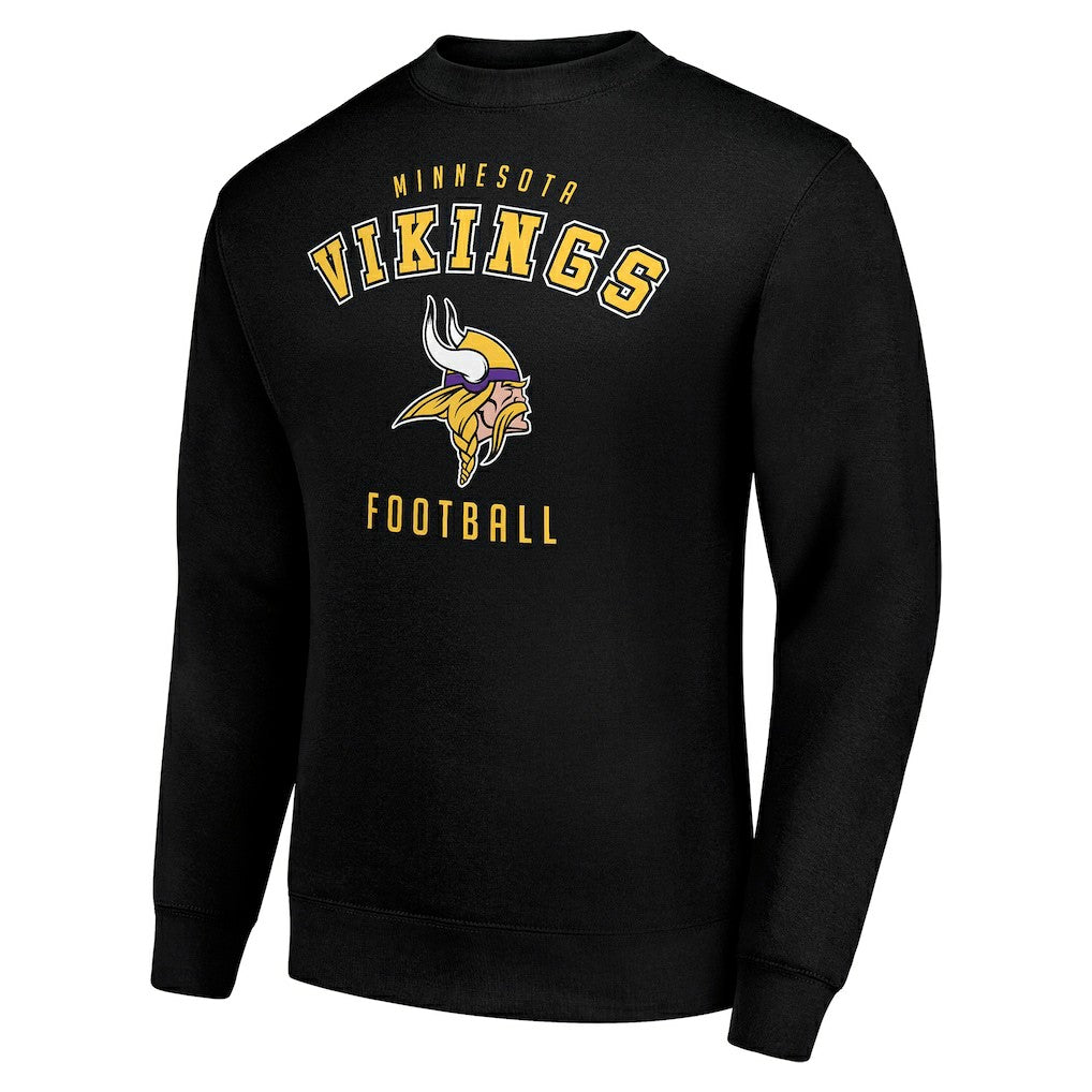 Minnesota Vikings Starter Team Logo Pullover Sweatshirt - Black Pullover