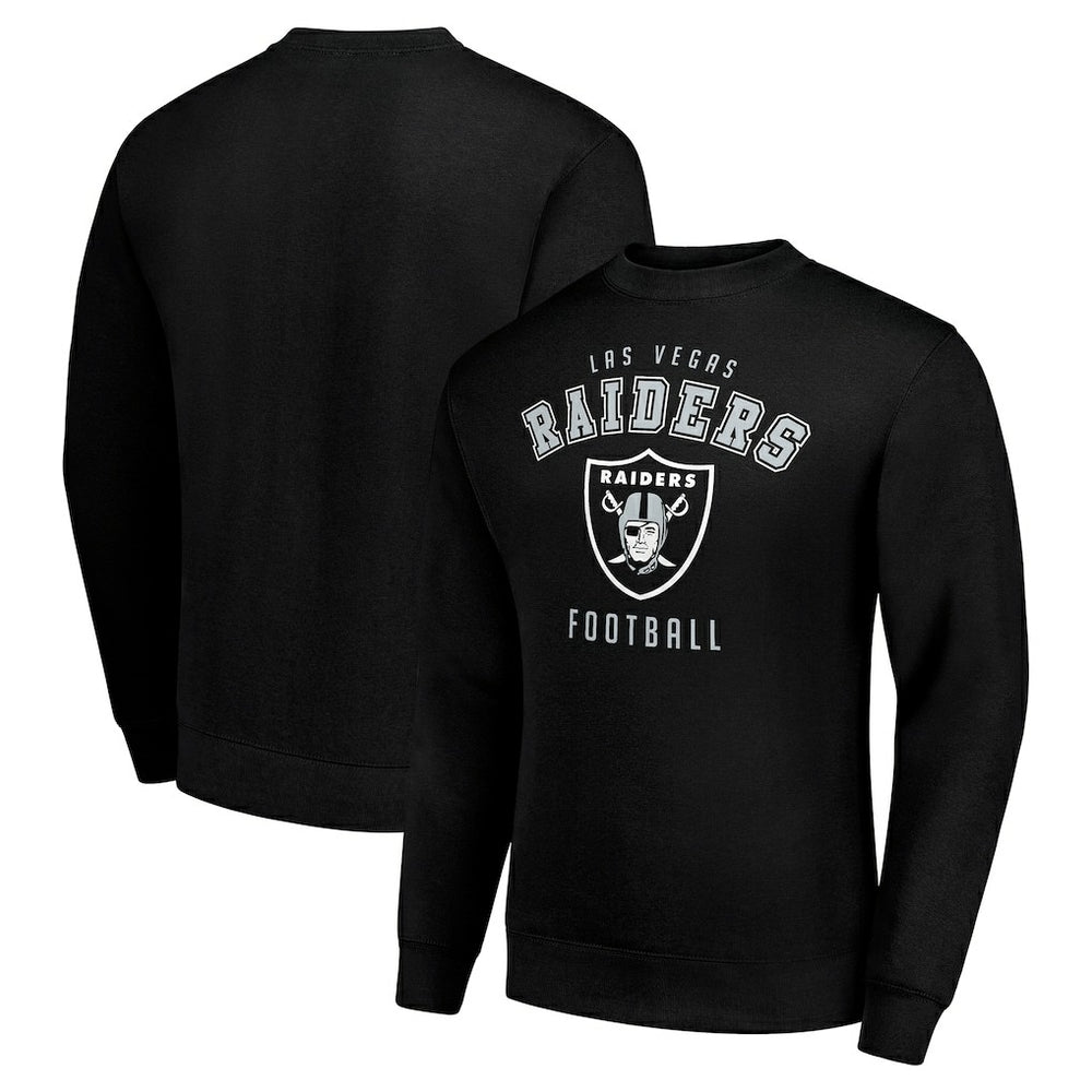 Las Vegas Raiders Starter Team Logo Pullover Sweatshirt - Black Pullover