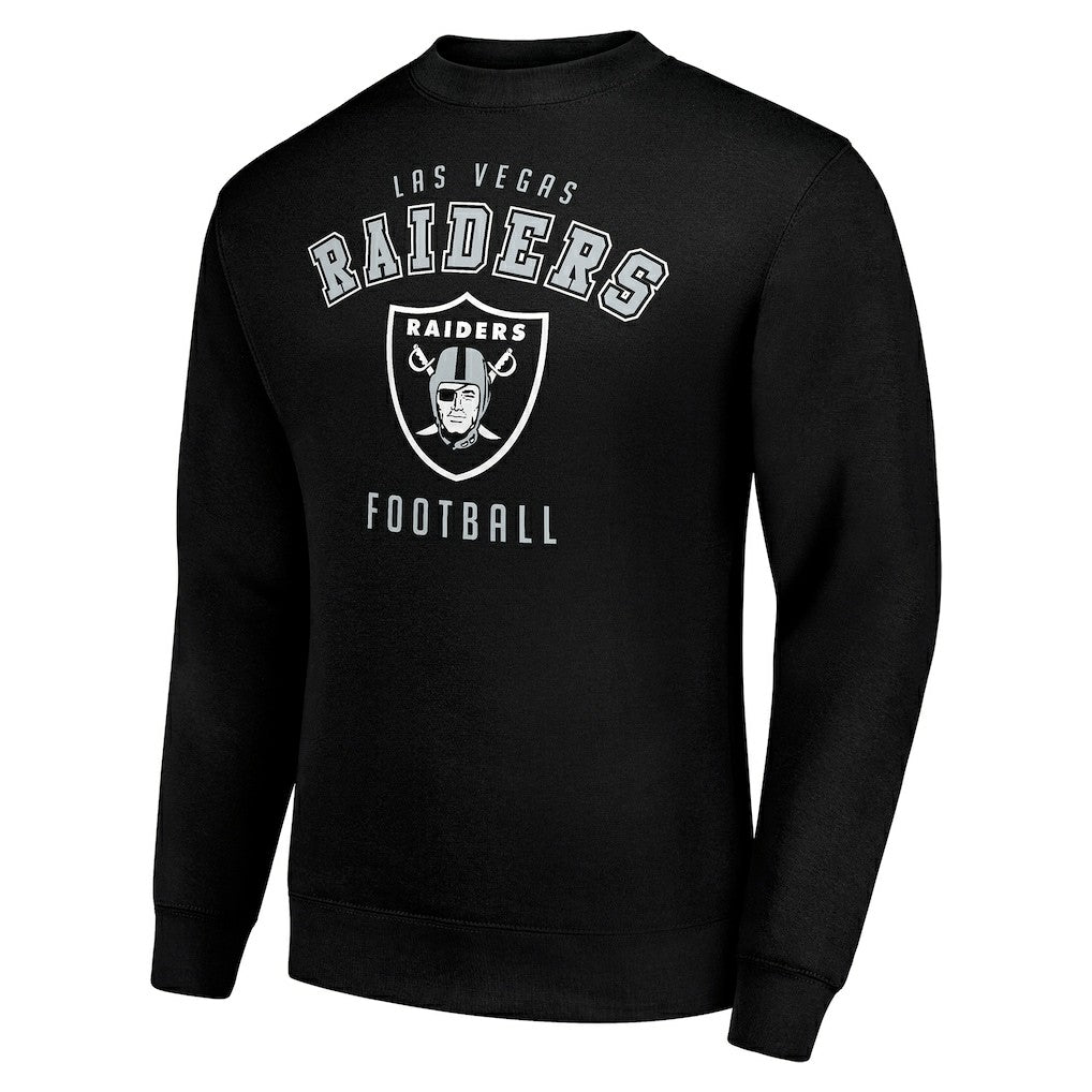 Las Vegas Raiders Starter Team Logo Pullover Sweatshirt - Black Pullover
