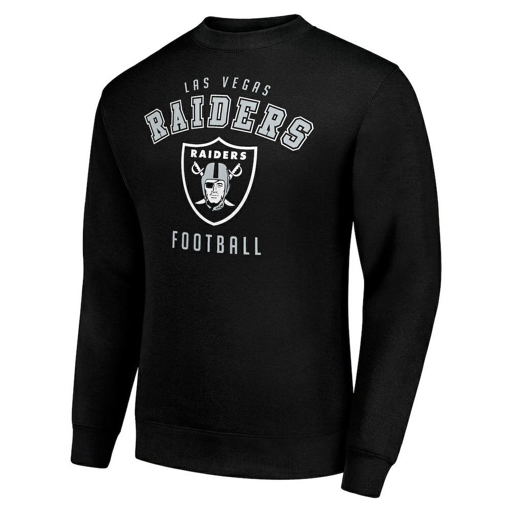 Las Vegas Raiders Starter Team Logo Pullover Sweatshirt - Black Pullover