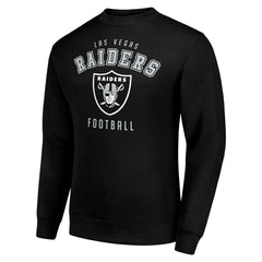 Las Vegas Raiders Starter Team Logo Pullover Sweatshirt - Black Pullover