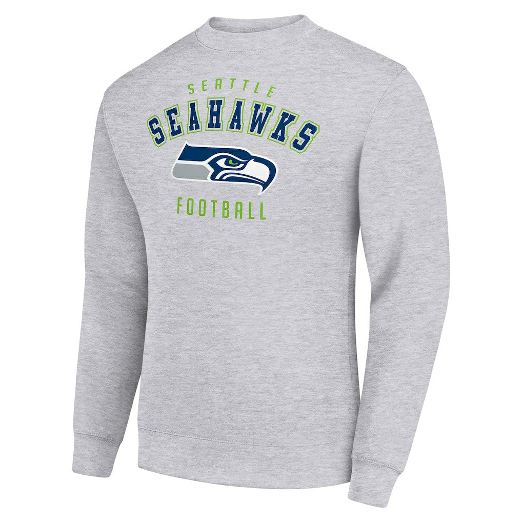 Seattle Seahawks Starter Team Logo Pullover Sweatshirt - Heather Gray Pullover