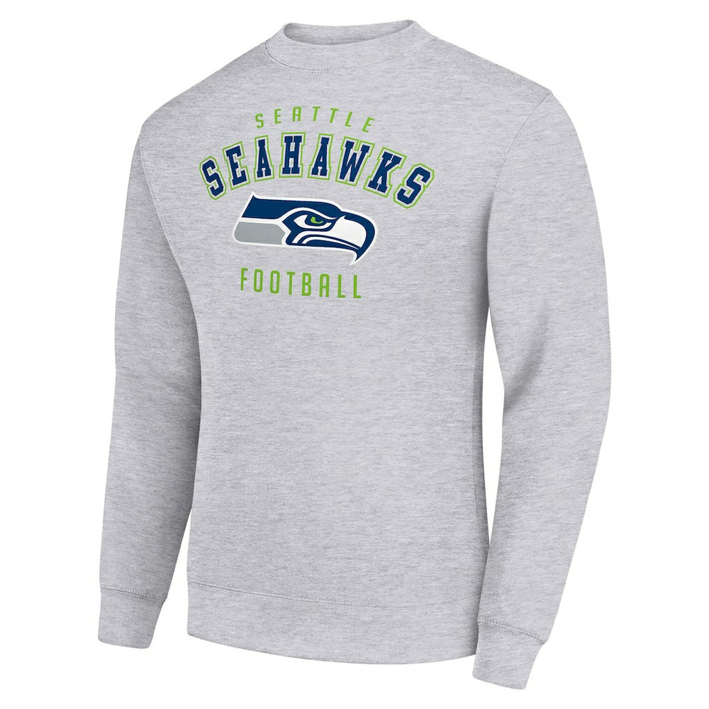 Seattle Seahawks Starter Team Logo Pullover Sweatshirt - Heather Gray Pullover