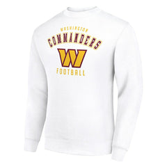 Washington Commanders Starter Team Logo Pullover Sweatshirt - White Pullover