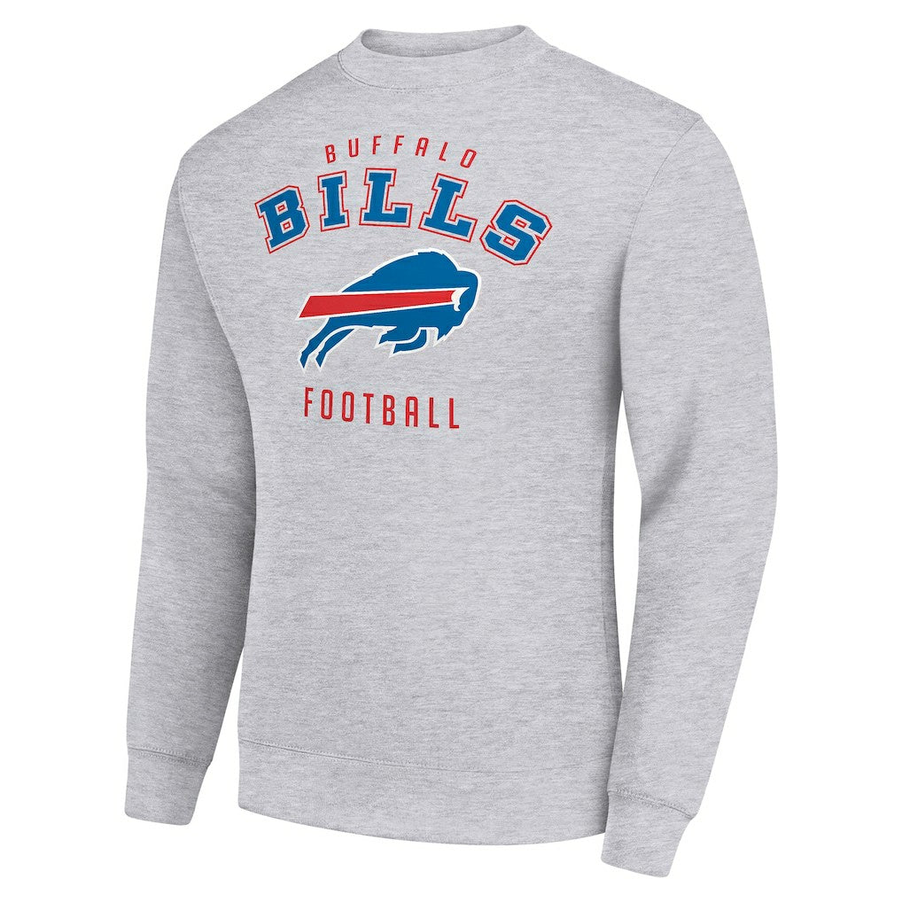 Buffalo Bills Starter Team Logo Pullover Sweatshirt - Heather Gray Pullover